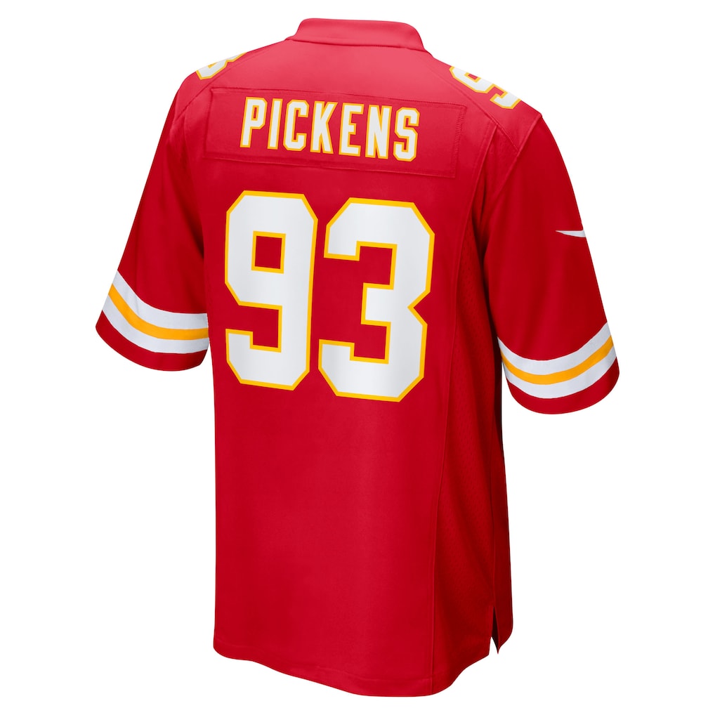 tocy KC.Chiefs #93 Zacch Pickens Red Team Game Jersey