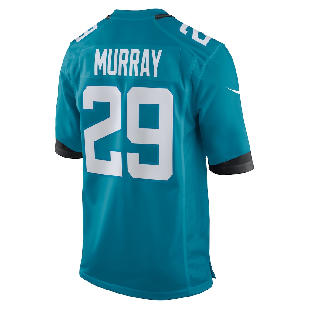 Tocy J.Jaguars #29 Eric Murray Teal Team Game Jersey