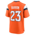 Tocy D.Broncos #23 Jahdae Barron Orange 2025 NFL Draft First Round Pick Game Jersey