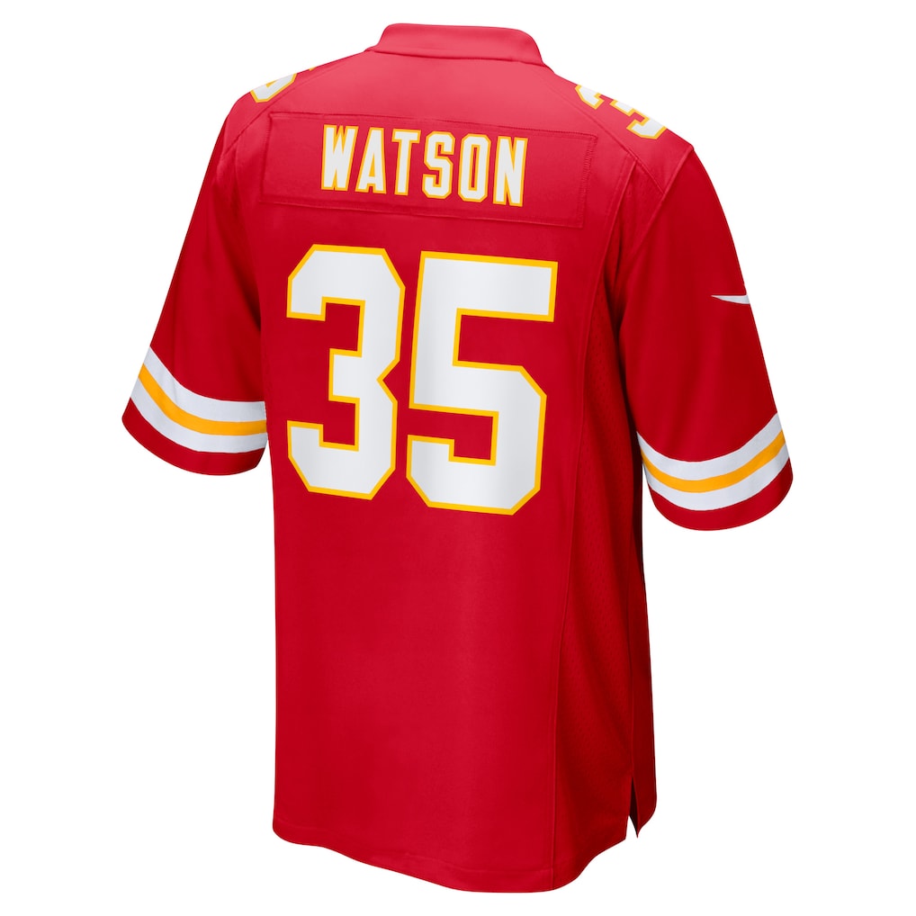 tocy KC.Chiefs #35 Jaylen Watson Red Game Player Jersey