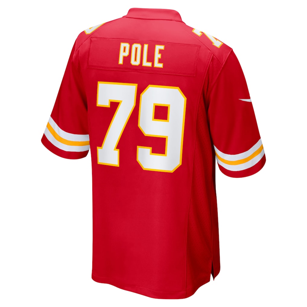 tocy KC.Chiefs #79 Esa Pole Red Team Game Jersey