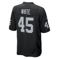 tocy LV.Raiders #45 Devin White Black Team Game Jersey