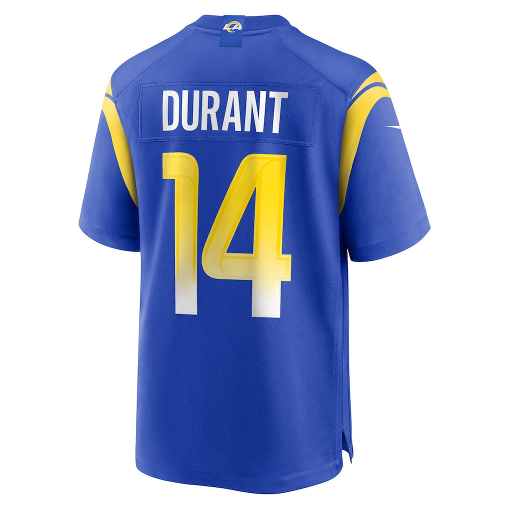 tocy LA.Rams #14 Cobie Durant Royal Game Player Jersey