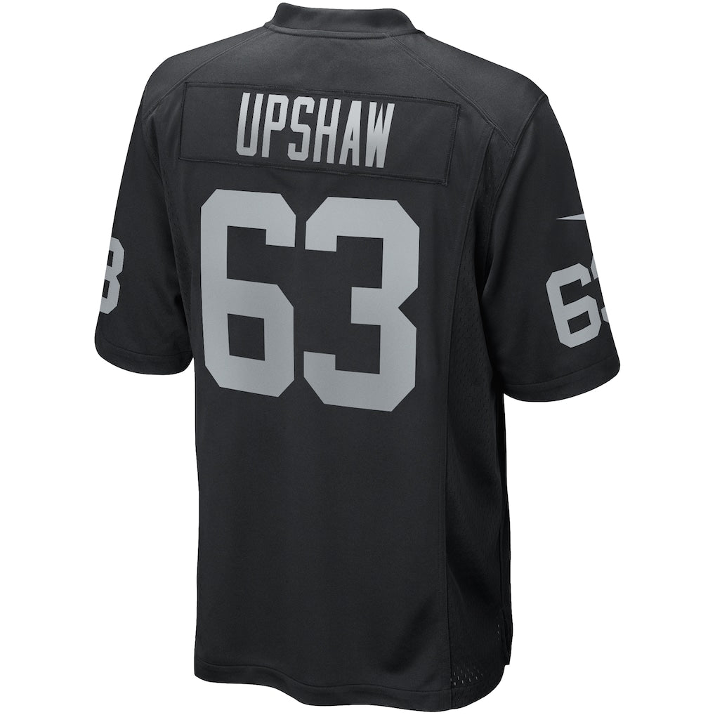 tocy LV.Raiders #63 Gene Upshaw Black Game Retired Player Jersey