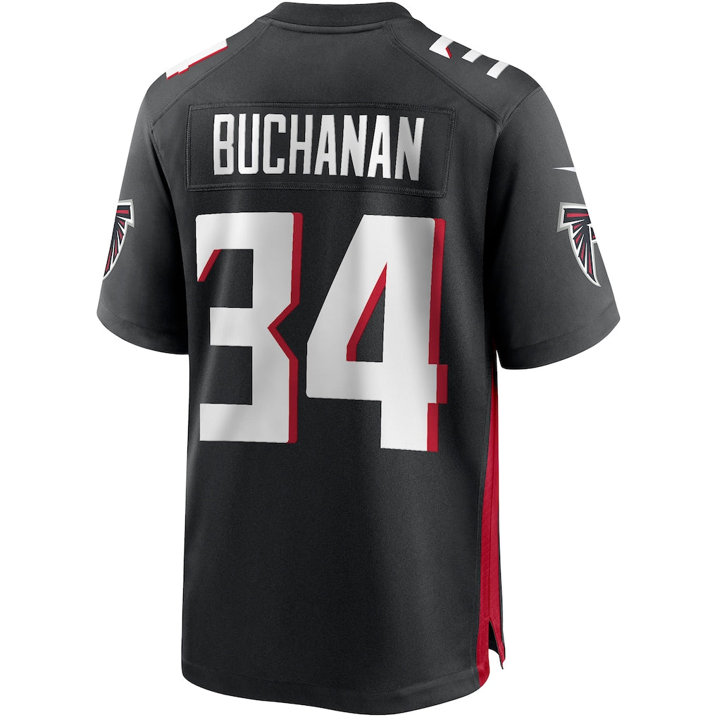 Tocy A.Falcons #34 Ray Buchanan Black Team Game Jersey
