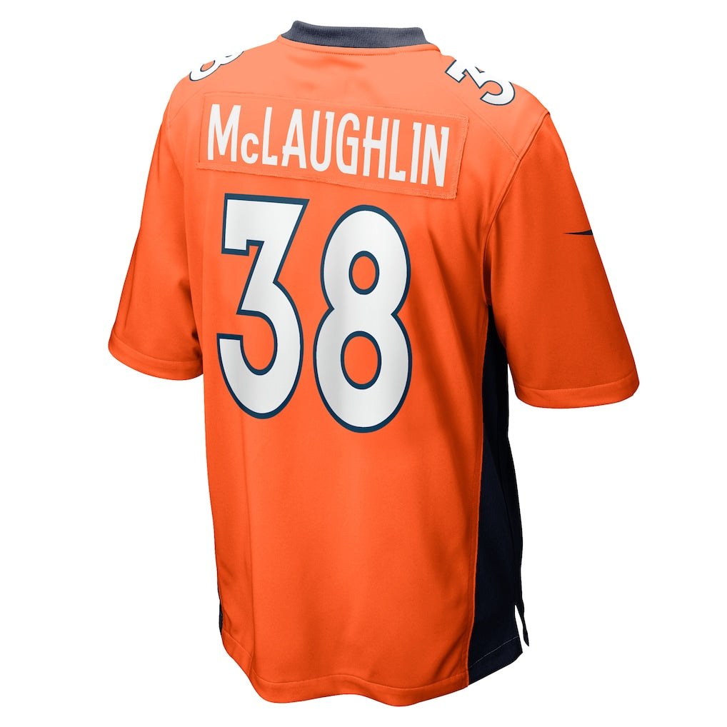 Tocy D.Broncos #38 Jaleel McLaughlin Orange Game Jersey