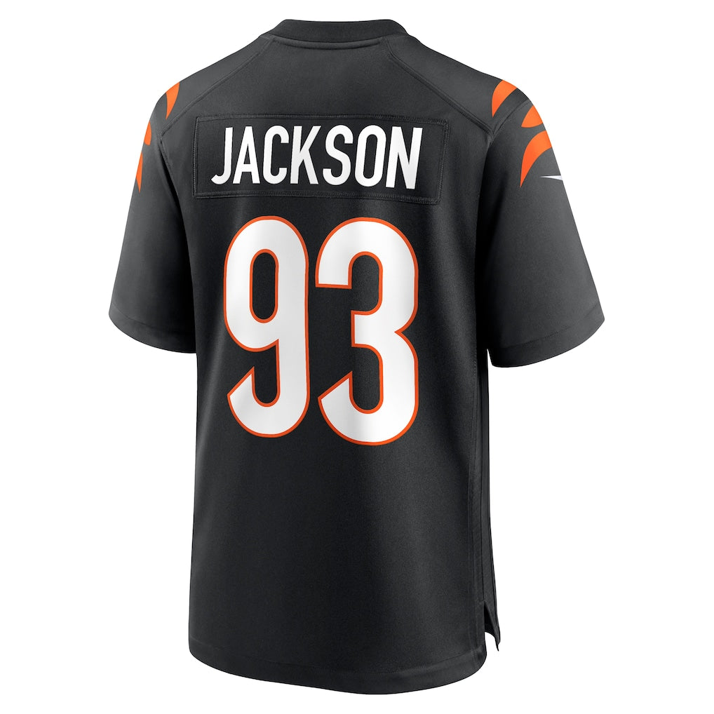 Tocy C.Bengals #93 McKinnley Jackson Black Game Jersey