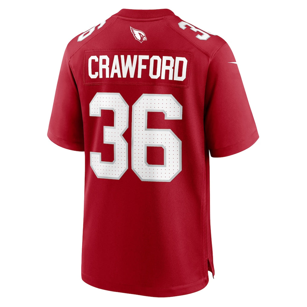 Tocy A.Cardinals #36 Kitan Crawford Cardinal Team Game Jersey
