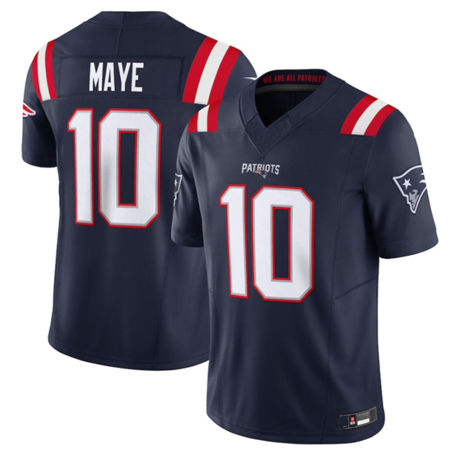 tocy NE.Patriots #10 Drake Maye Navy Vapor F.U.S.E. Limited Stitched Jerseys