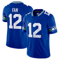 tocy #12 12th Fan Player S.Seahawks Royal Vapor F.U.S.E. Limited Stitched Jerseys