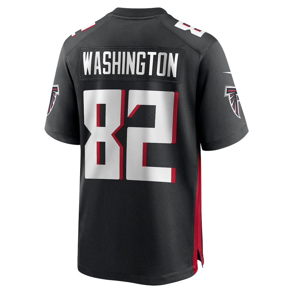 Tocy A.Falcons #82 Casey Washington Black Team Game Jersey