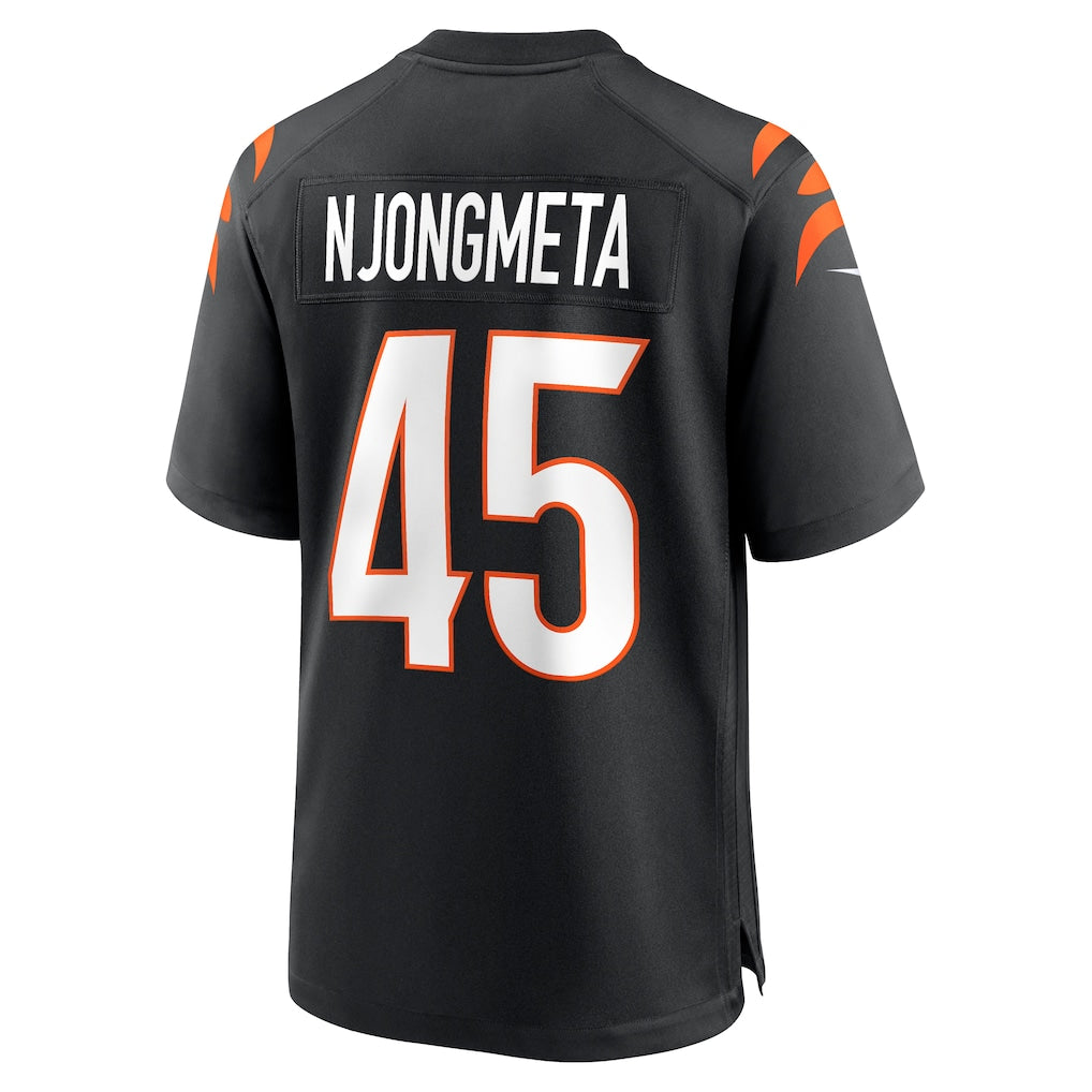 Tocy C.Bengals #45 Maema Njongmeta Black Team Game Jersey