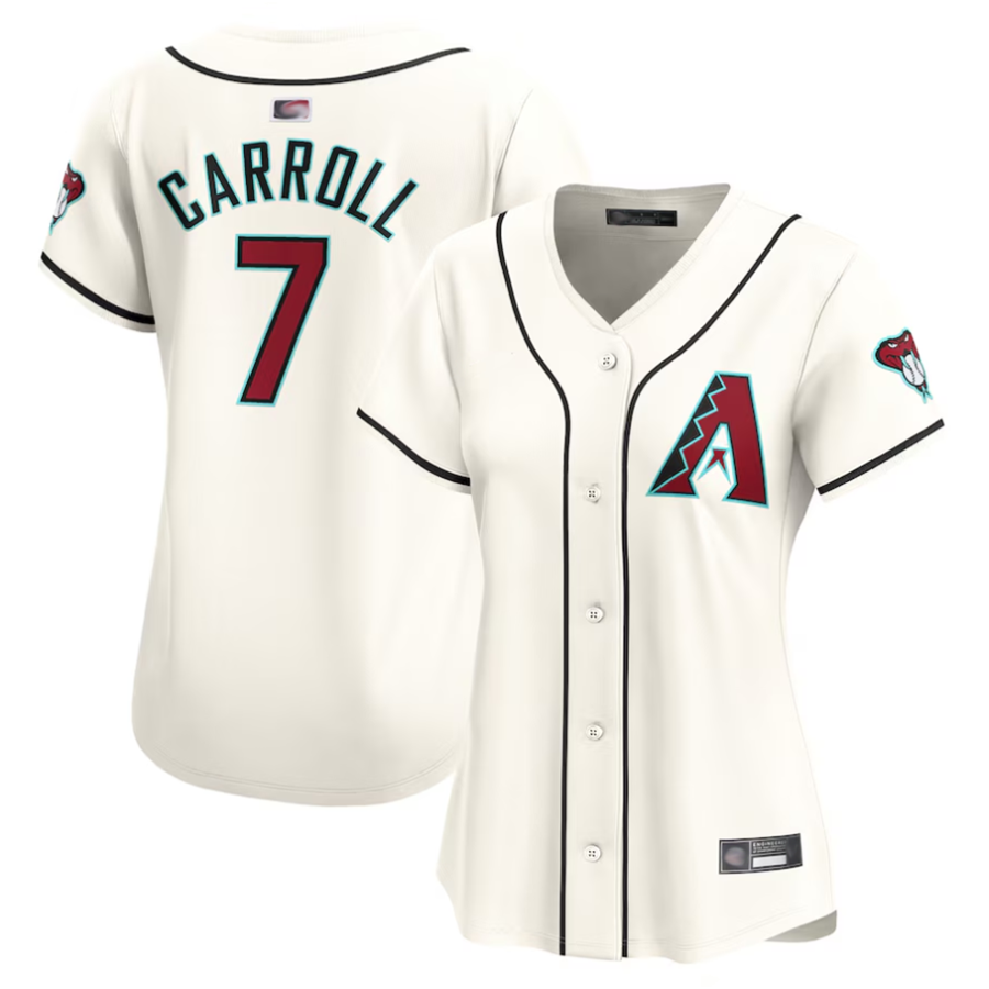 tocy A.Diamondbacks #7 Corbin Carroll Player Cream Home Limited Personalized Stitched Jerseys