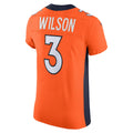 Tocy D.Broncos #3 Russell Wilson Orange Vapor Elite Jersey