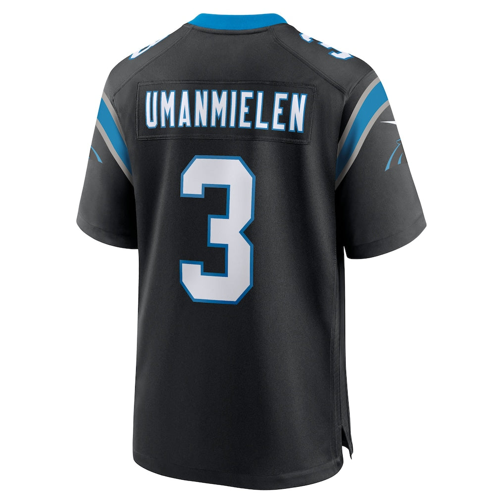 Tocy C.Panthers #3 Princely Umanmielen Black Team Game Jersey