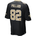 Tocy NO.Saints #82 Bob Pollard Black Game Retired Player Jersey
