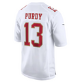 tocy #13 Brock Purdy Player SF.49ers Tundra White Fashion Game Stitched Jersey