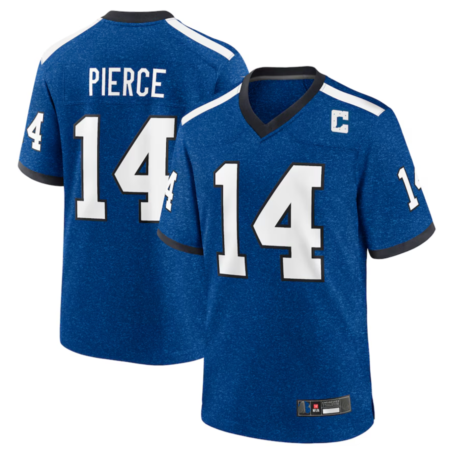 tocy #14 Alec Pierce Player IN.Colts Indiana Nights Alternate Game Stitched Jerseys - Royal
