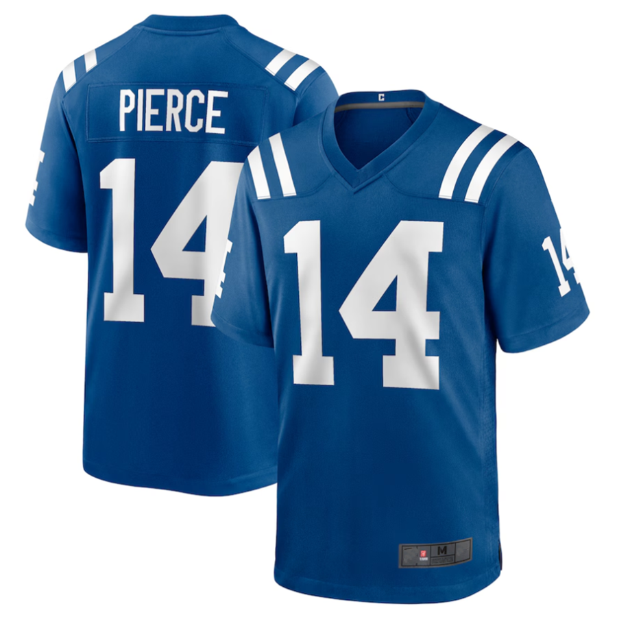 tocy #14 Alec Pierce Player IN.Colts Player Game Stitched Jerseys - Royal