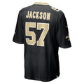 Tocy NO.Saints #57 Rickey Jackson Black Retired Player Jersey