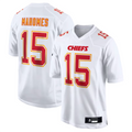 tocy #15 Patrick Mahomes Player KC.Chiefs Carbon White Fashion Game Stitched Jerseys