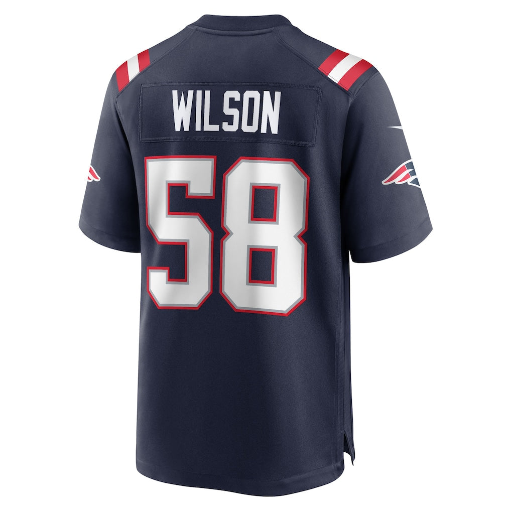 Tocy NE.Patriots #58 Jared Wilson Navy Team Game Jersey