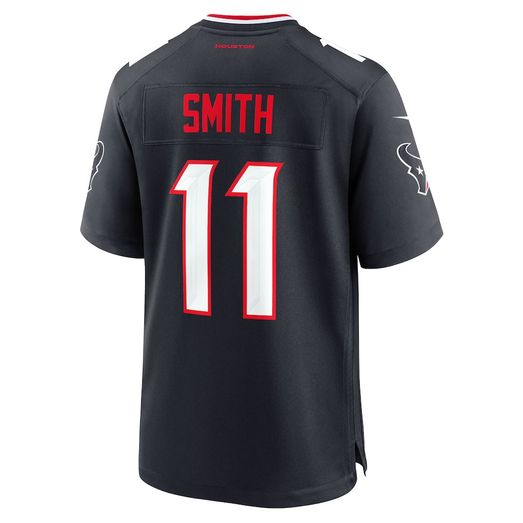 Tocy H.Texans #11 Tremon Smith Navy Team Game Jersey