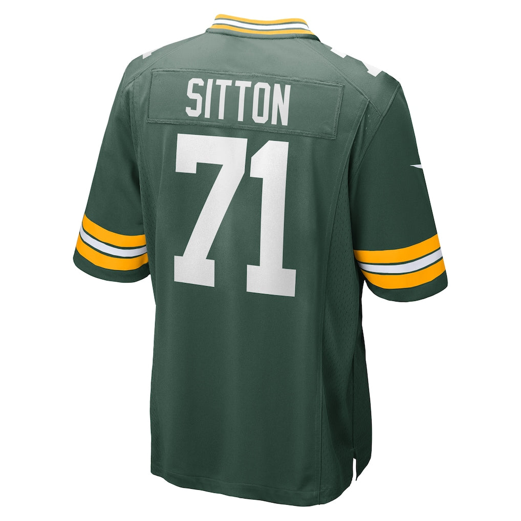 Tocy GB.Packers #71 Josh Sitton Green Game Jersey