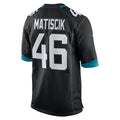 Tocy J.Jaguars #46 Ross Matiscik Black Alternate Game Jersey
