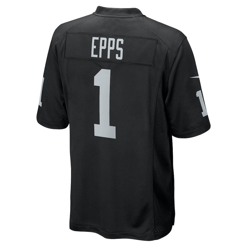 tocy LV.Raiders #1 Marcus Epps Black Game Player Jersey