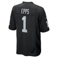 tocy LV.Raiders #1 Marcus Epps Black Game Player Jersey