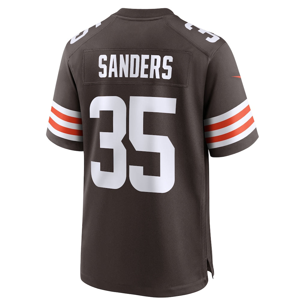 Tocy C.Browns #35 Raheim Sanders Brown Team Game Jersey
