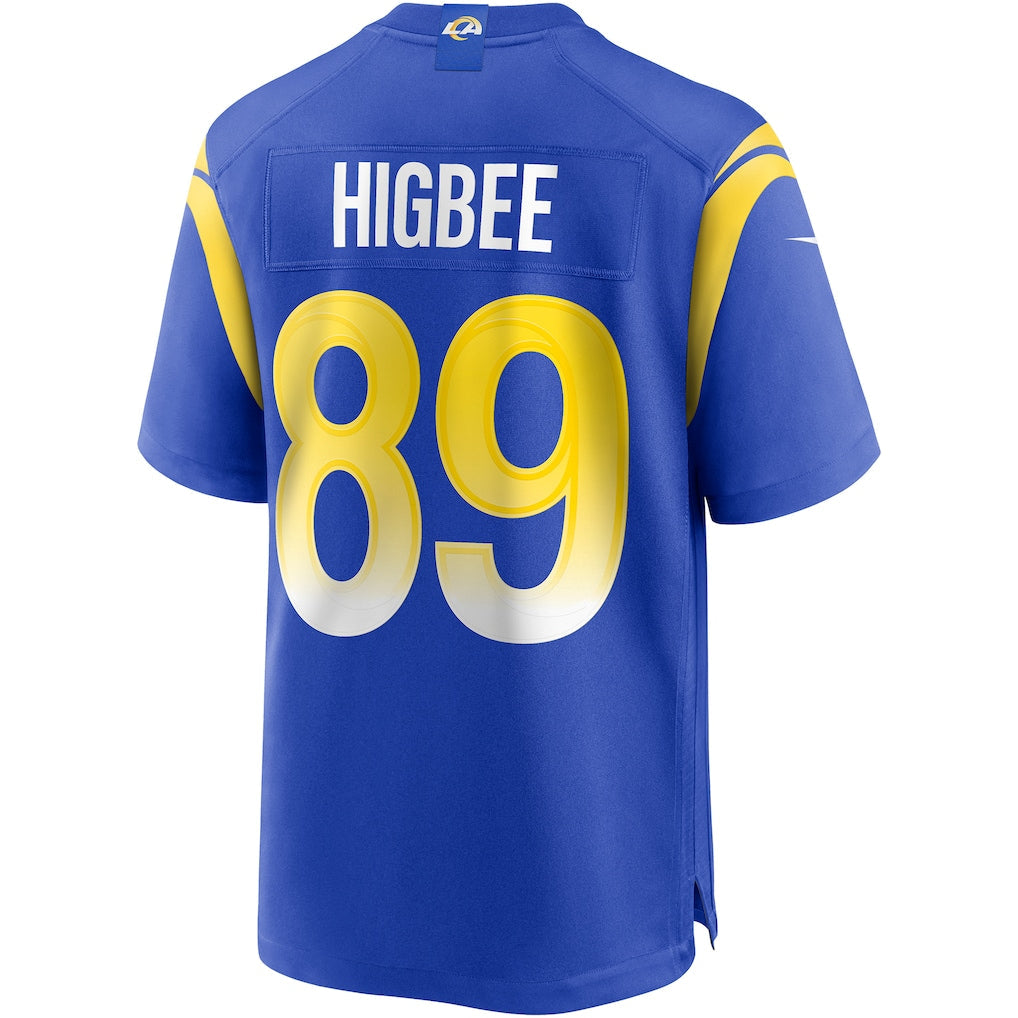 tocy LA.Rams #89 Tyler Higbee Royal Game Player Jersey