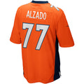 Tocy D.Broncos #77 Lyle Alzado Orange Game Retired Player Jersey