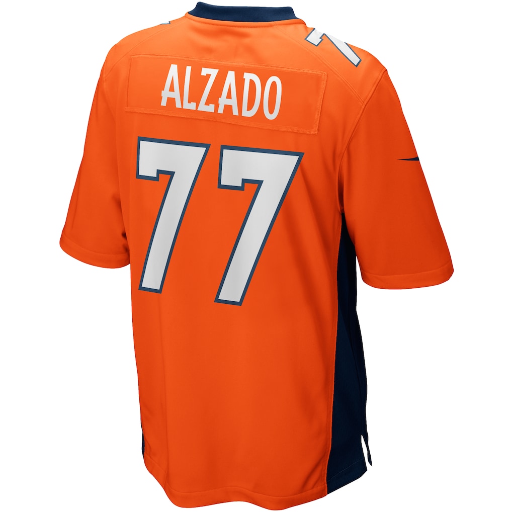 Tocy D.Broncos #77 Lyle Alzado Orange Game Retired Player Jersey