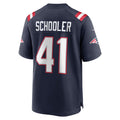 Tocy NE.Patriots #41 Brenden Schooler Navy Game Player Jersey