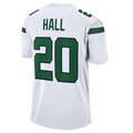 tocy #20 Breece Hall Player NY.Jets White Away Game Stitched Jersey