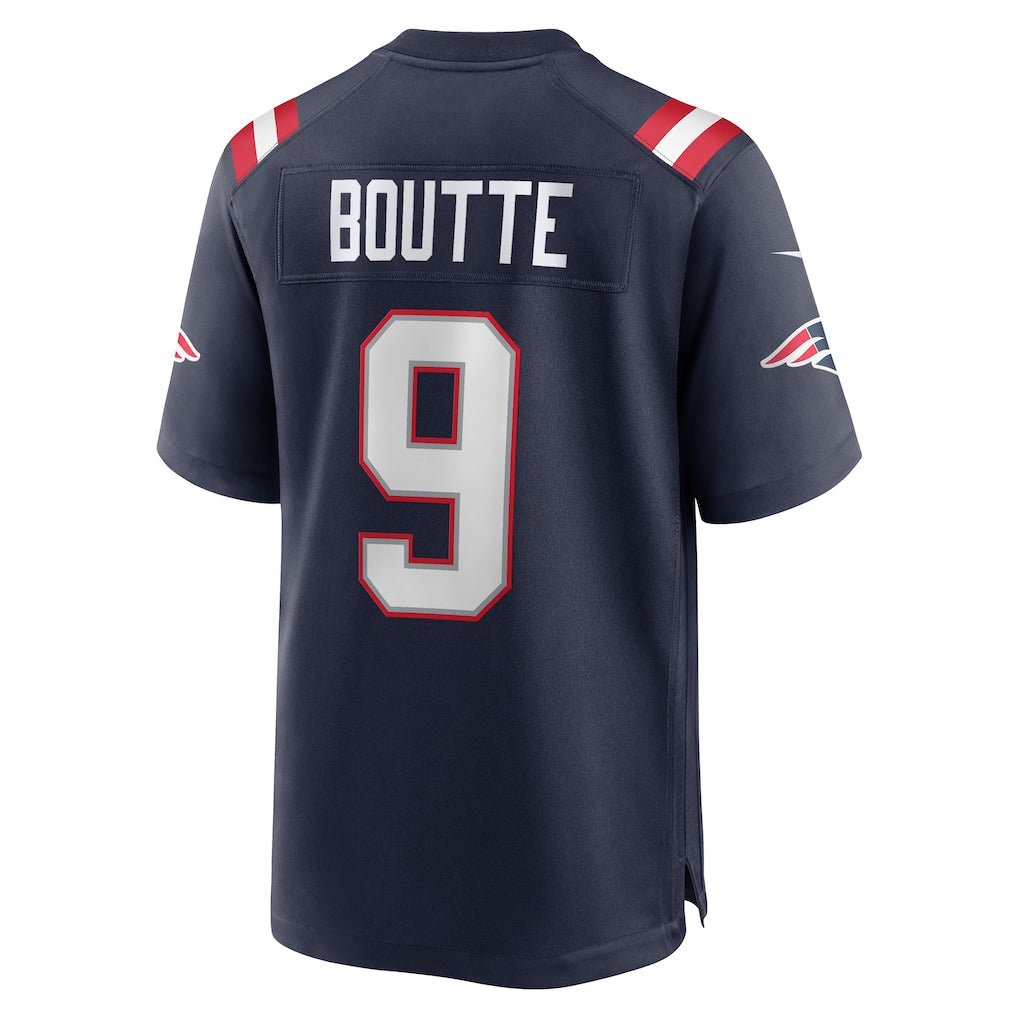 Tocy NE.Patriots #9 Kayshon Boutte Navy Game Jersey