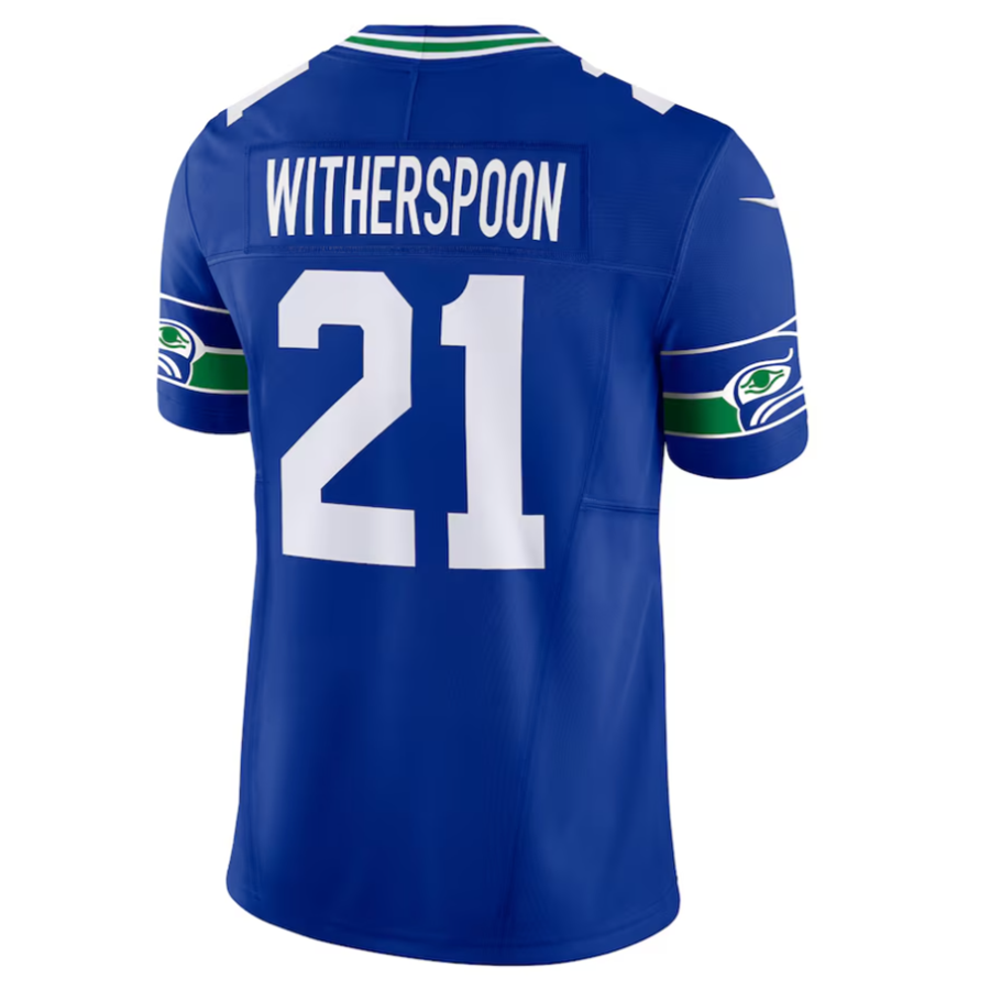 tocy S.Seahawks #21 Devon Witherspoon Player Royal Alternate Vapor F.U.S.E. Limited Stitched Jerseys