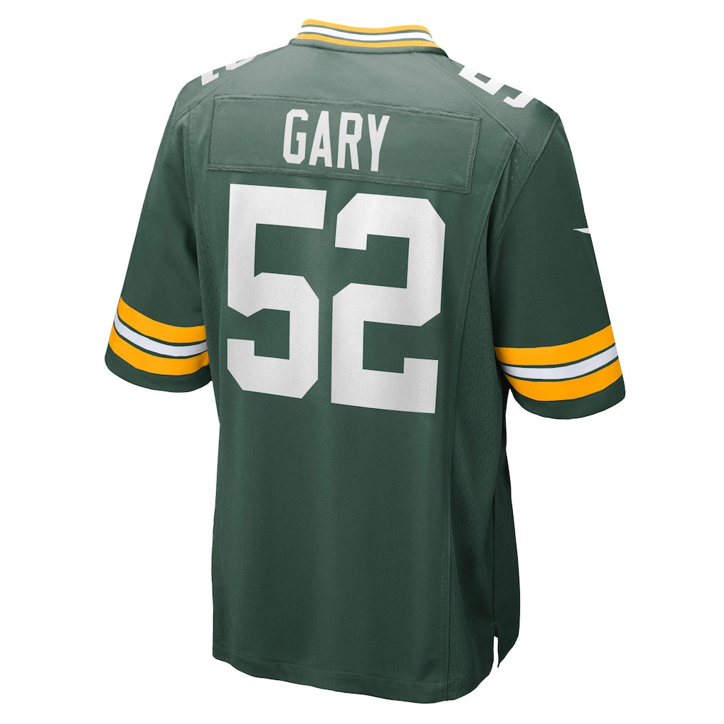 Tocy GB.Packers #52 Rashan Gary Green Game Jersey