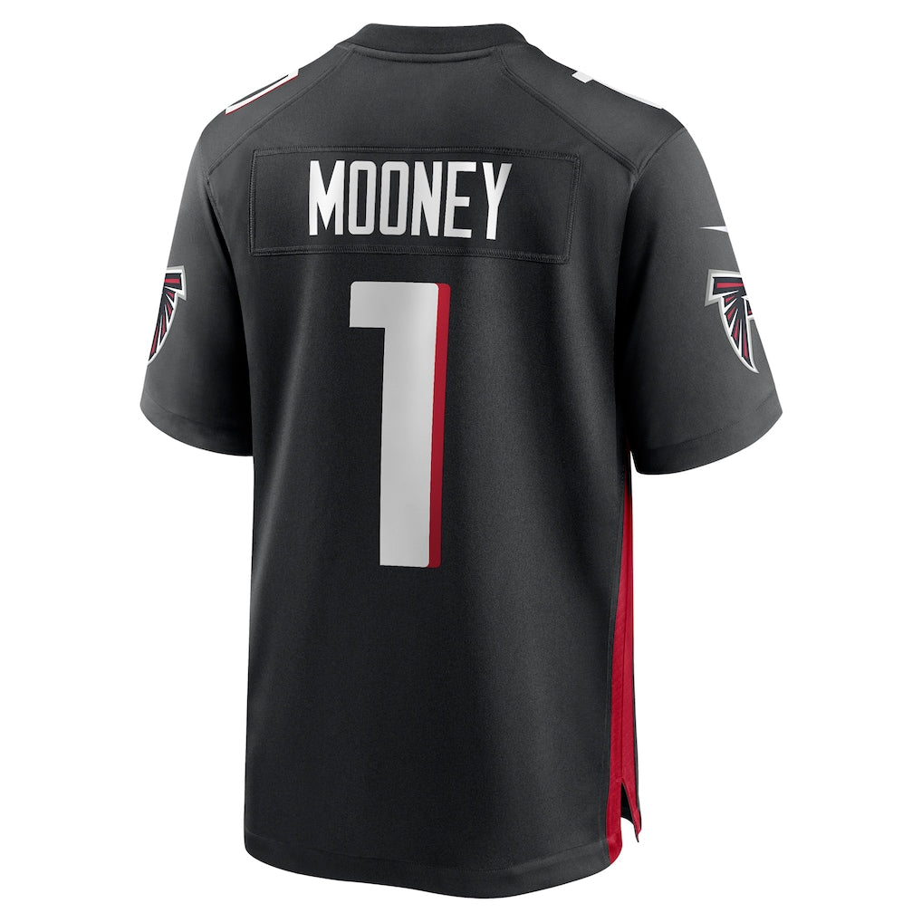Tocy A.Falcons #1 Darnell Mooney Black Game Retired Player Jersey