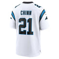Tocy C.Panthers #21 Jeremy Chinn White Game Jersey