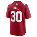 Tocy A.Cardinals #30 Darren Hall Cardinal Team Game Jersey