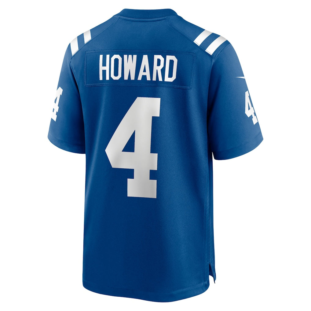 Tocy IN.Colts #4 Xavien Howard Royal Team Game Jersey