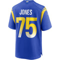 tocy LA.Rams #75 Deacon Jones Royal Game Retired Player Jersey