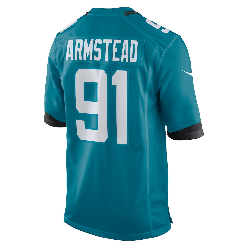 Tocy J.Jaguars #91 Arik Armstead Teal Team Game Jersey