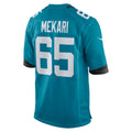 Tocy J.Jaguars #65 Patrick Mekari Teal Team Game Jersey