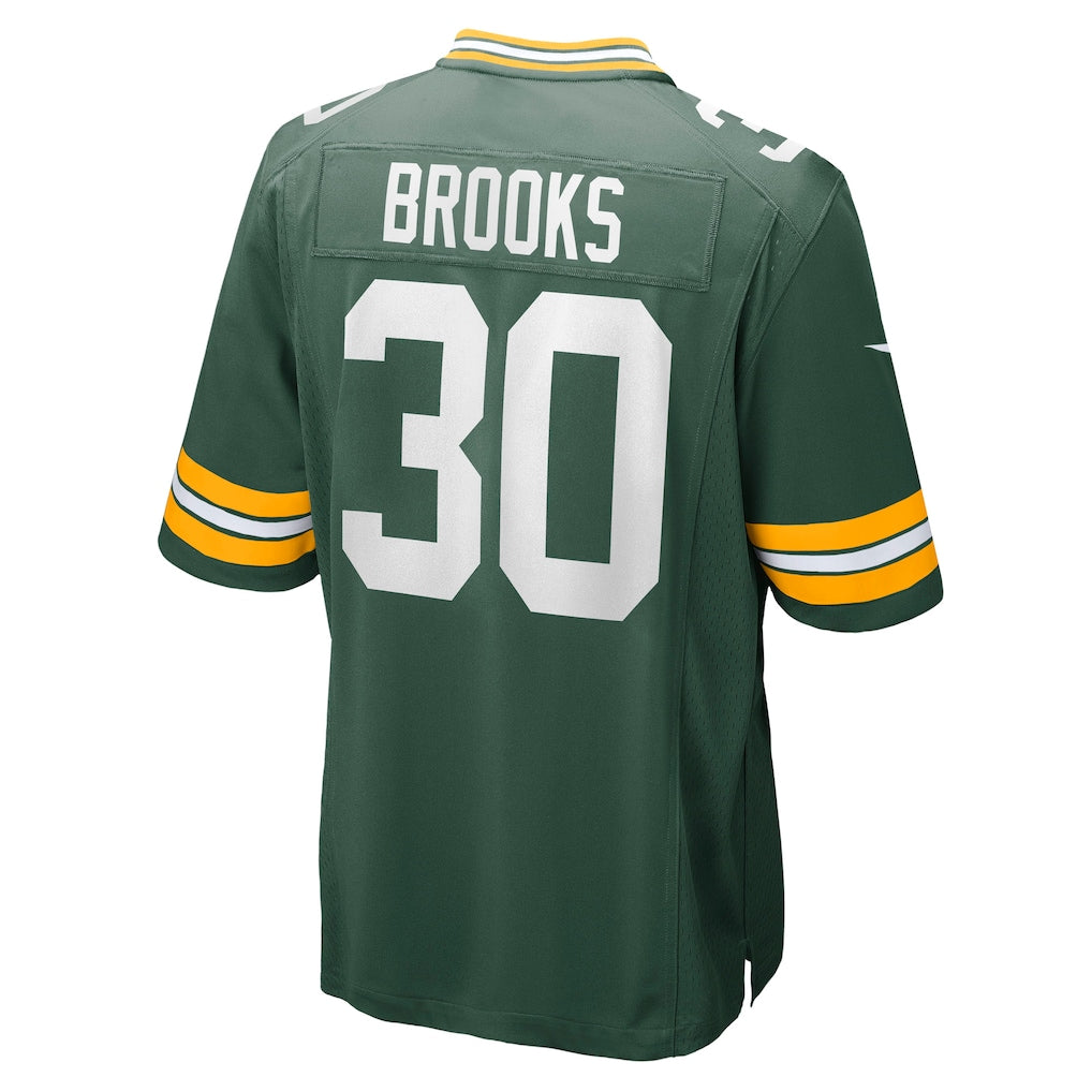 Tocy GB.Packers #30 Chris Brooks Green Team Game Jersey