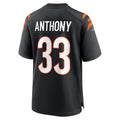Tocy C.Bengals #33 Daijahn Anthony Black Game Jersey