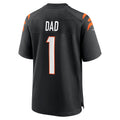Tocy C.Bengals #1 Dad Black Game Jersey